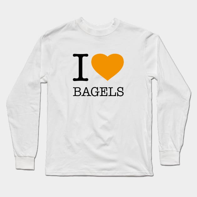 I LOVE BAGELS Long Sleeve T-Shirt by eyesblau